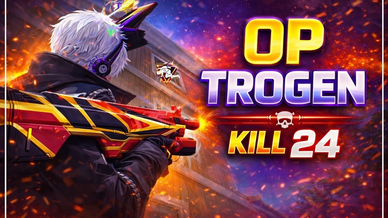 Unbelievable 24 Kills with OP TROGEN 🔥 | Free Fire MAX Pro Gameplay#FreeFireMAX #FreeFireGameplay