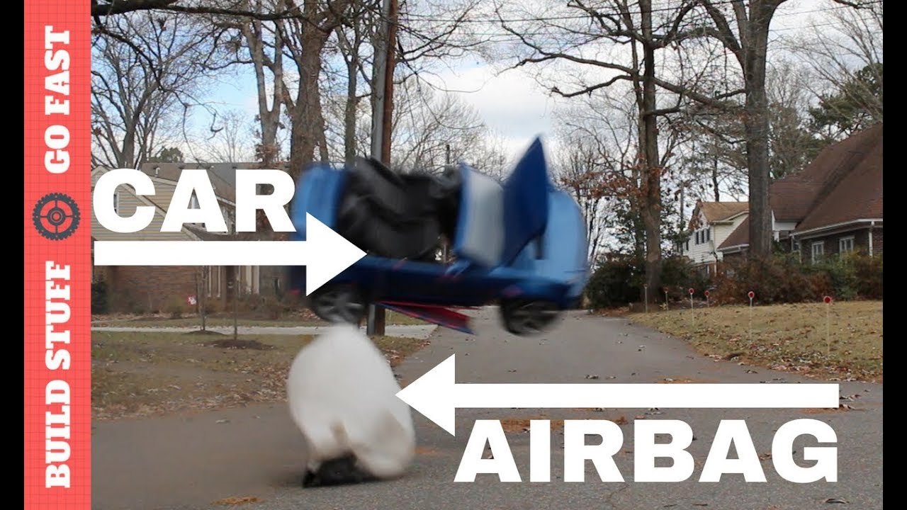 AirBag Destroys Electric Car