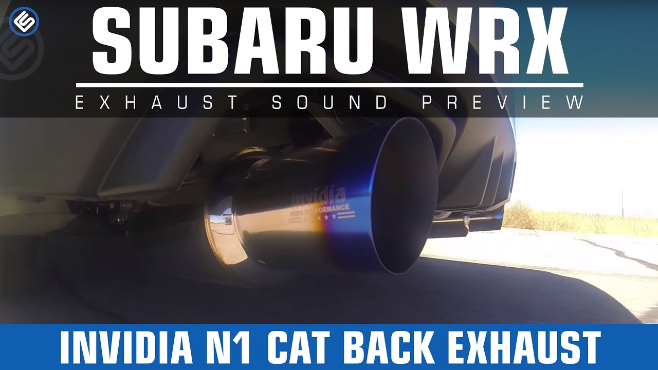 Invidia N1 2015 Subaru WRX Cat Back Exhaust