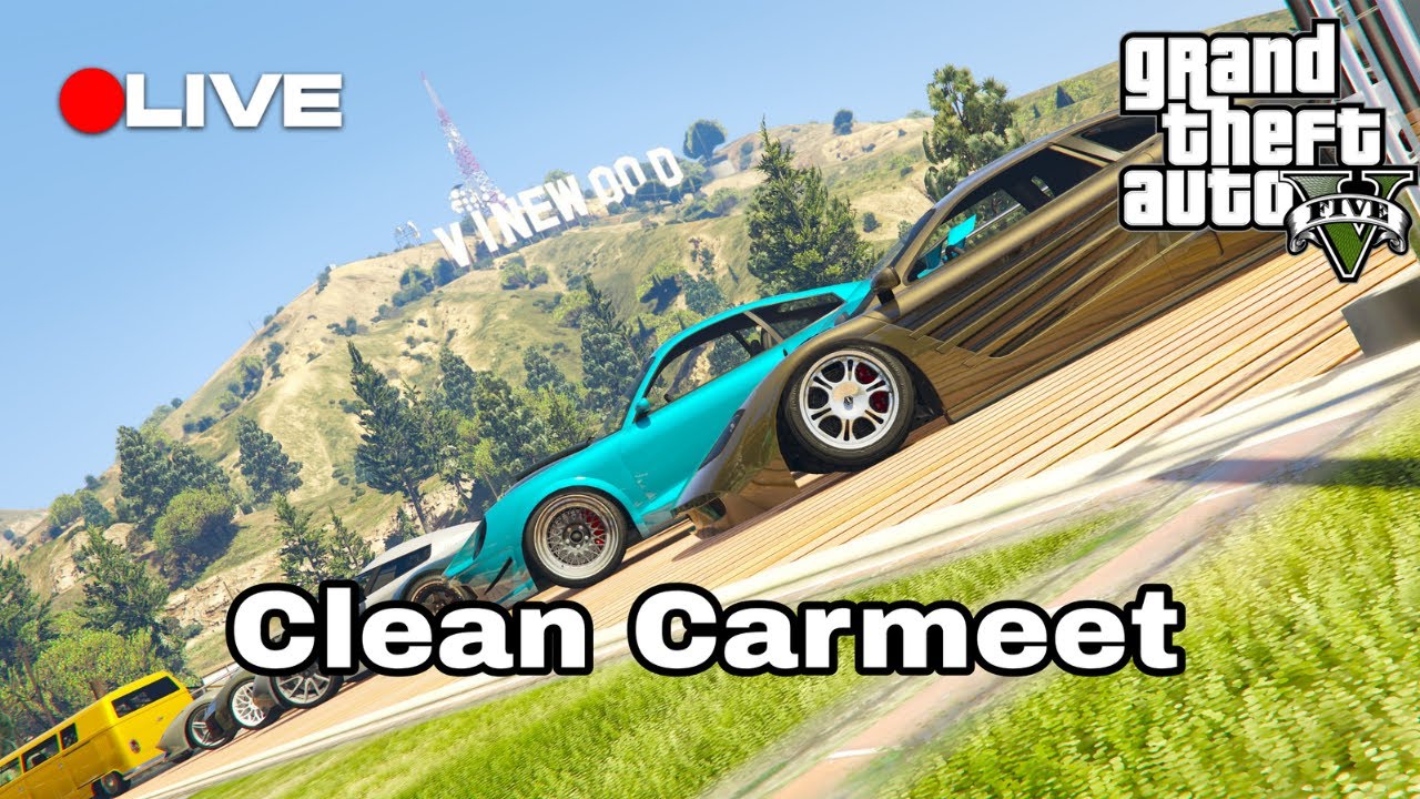 [Live] GTA V Clean Carmeet Ps5 No Modded Cars Membership Goal [30/40]