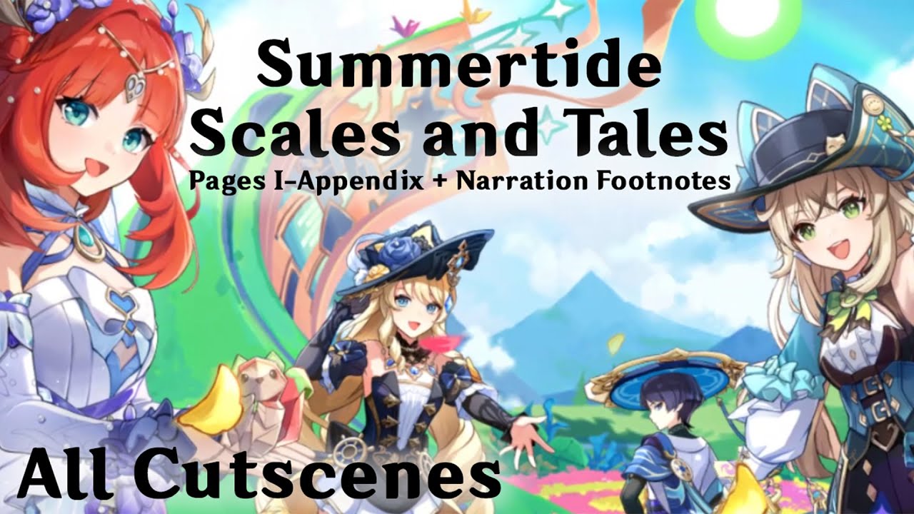 Summertide Scales and Tales | Genshin Impact | Summer 2024 Event Quest Cutscenes (EN/Lumine)