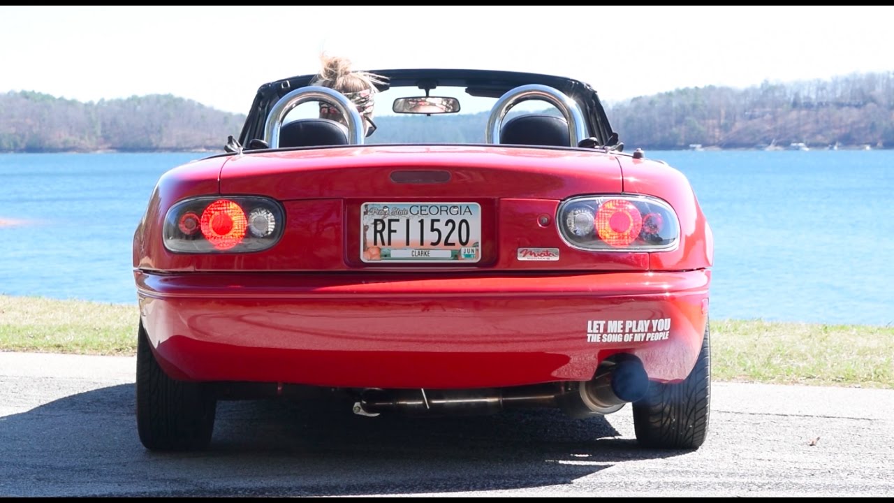 MANZO Cat-Back Exhaust On A Mazda Miata // Revving & Driving Audio