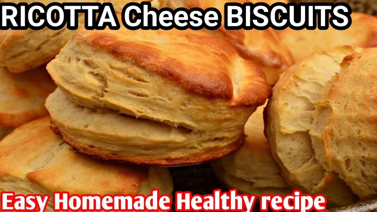 Easy Homemade  RICOTTA Cheese Biscuits | Crispy Lunch Box Snack in 20 Minutes Easy Homemade Healthy