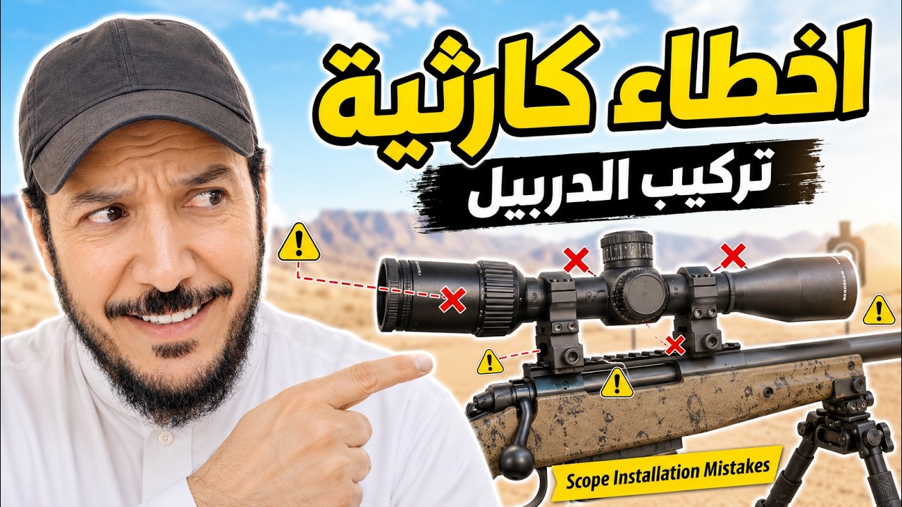 اخطاء كارثية في تركيب الدربيل علي البندقية Terrible mistakes in scope instulation