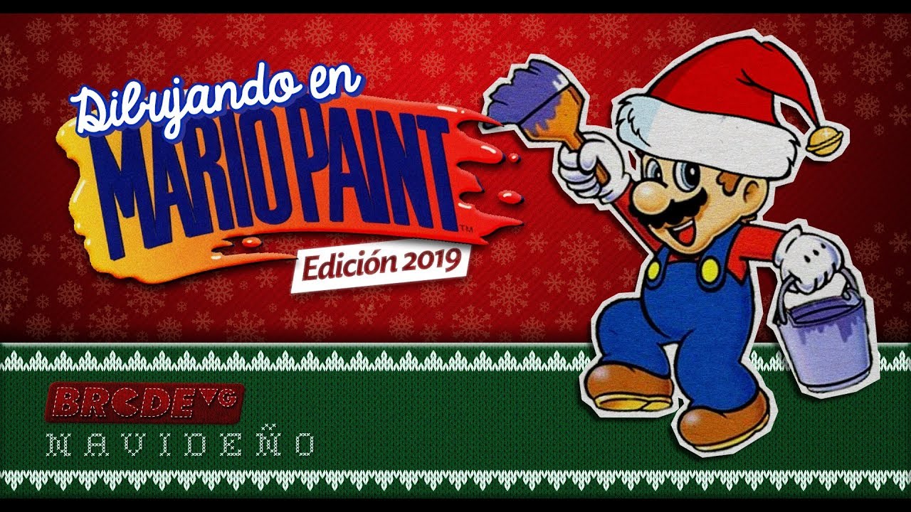 Dibujando en Mario Paint Navideño edición 2019