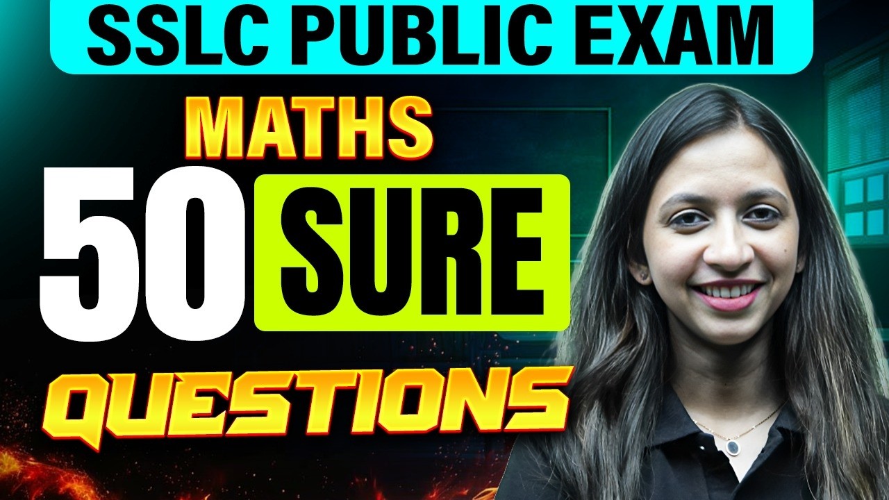 SSLC Public Exam 2026 | Maths 50 Sure Questions | PW Kerala