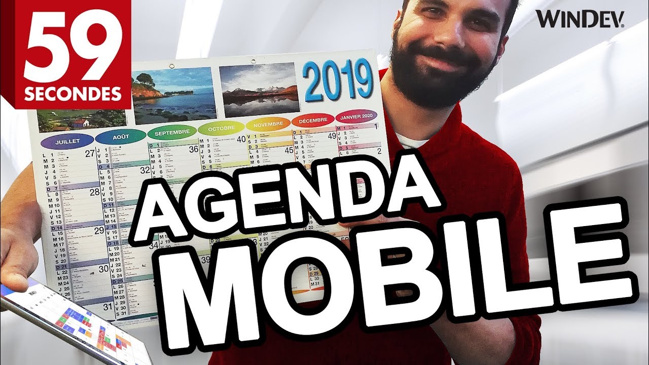 59s pour vous présenter le champ Agenda de WINDEV Mobile 24