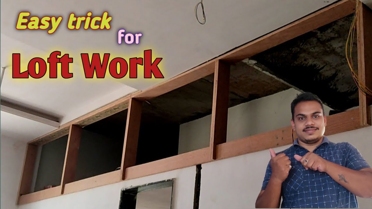 Loft making / How to make loft work / plywood loft work / bedroom loft design