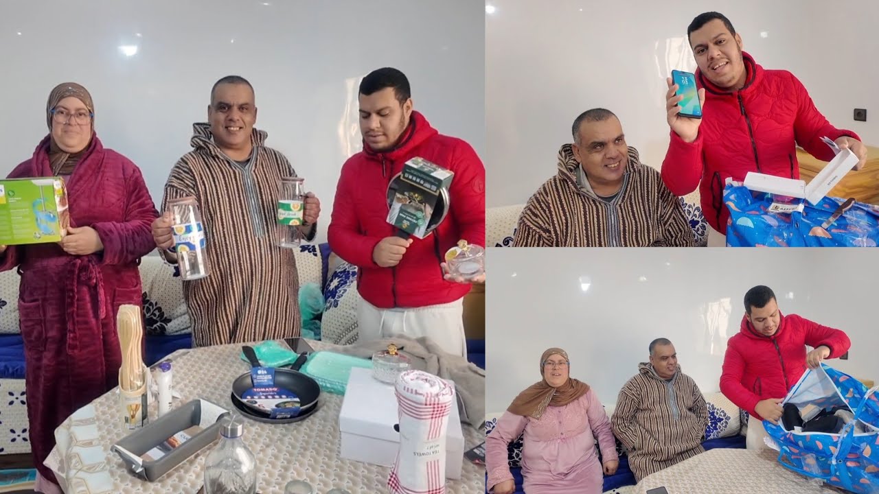 سنة سعيدة🥳 هاد العام دخل علينا بالخير و الهدايا🥰 تلفون وحوايج جداد للوالدة 🤲 شكرا لهاد سيدة الغالية🤔