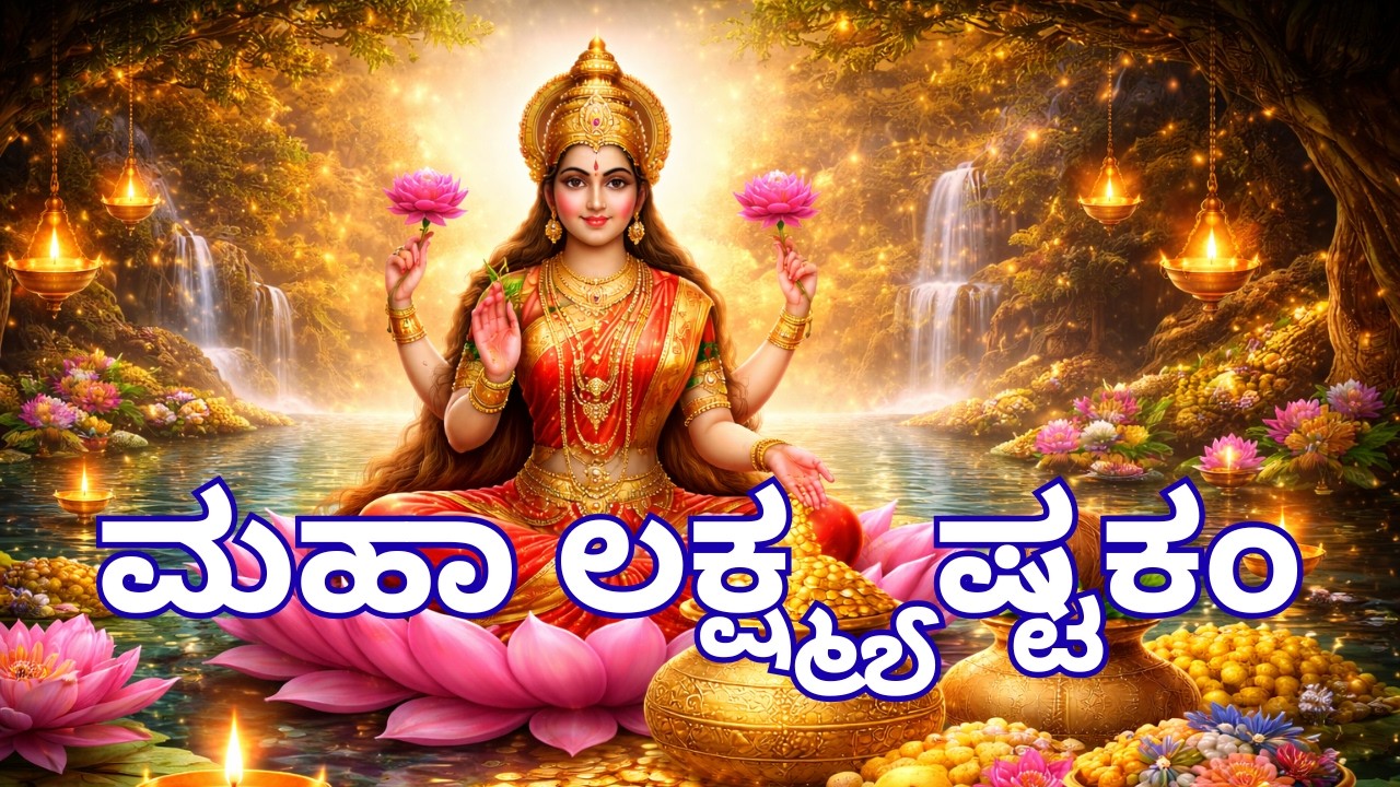 ಮಹಾ ಲಕ್ಷ್ಮ್ಯಷ್ಟಕಂ ಸಂಪೂರ್ಣ ಪಠಣ | ಧನ, ಐಶ್ವರ್ಯಕ್ಕಾಗಿ ಶಕ್ತಿದಾಯಕ ಸ್ತೋತ್ರ | Kannada