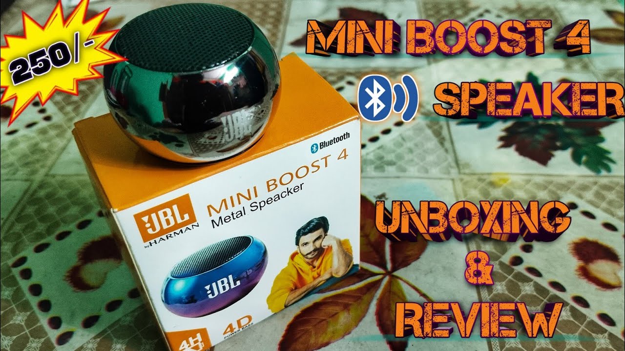 mini bluetooth speaker unboxing ✴️mini boost 4 speaker #abtechify