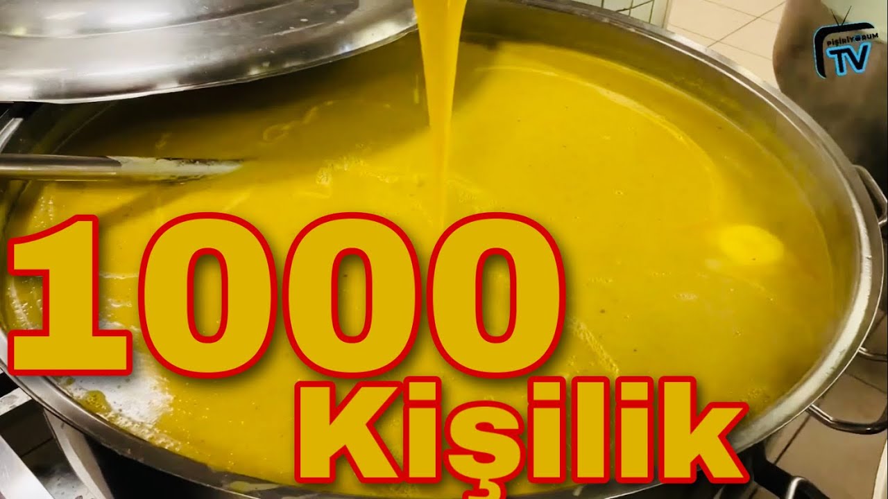 1000 kişilik mercimek çorbası nasıl yapılır | Tam ölçü 👌