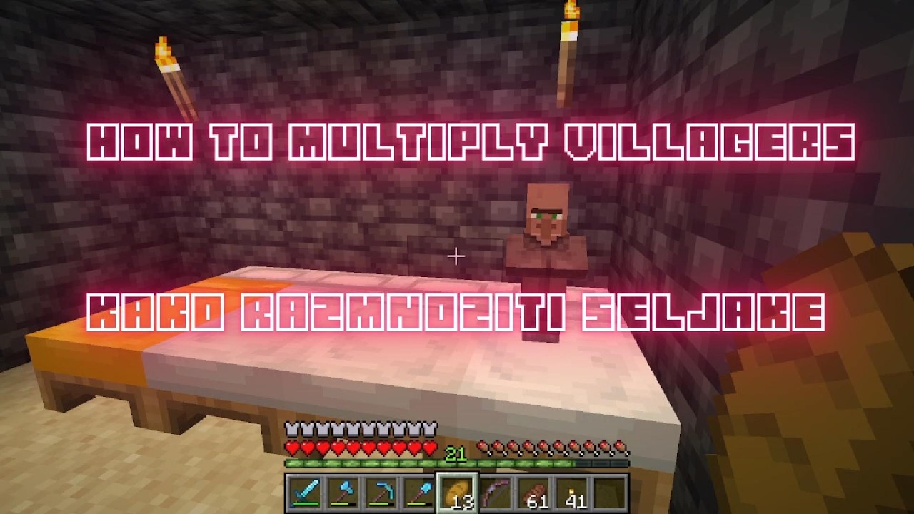 How to multiply villagers in minecraft (kako razmnoziti seljake)