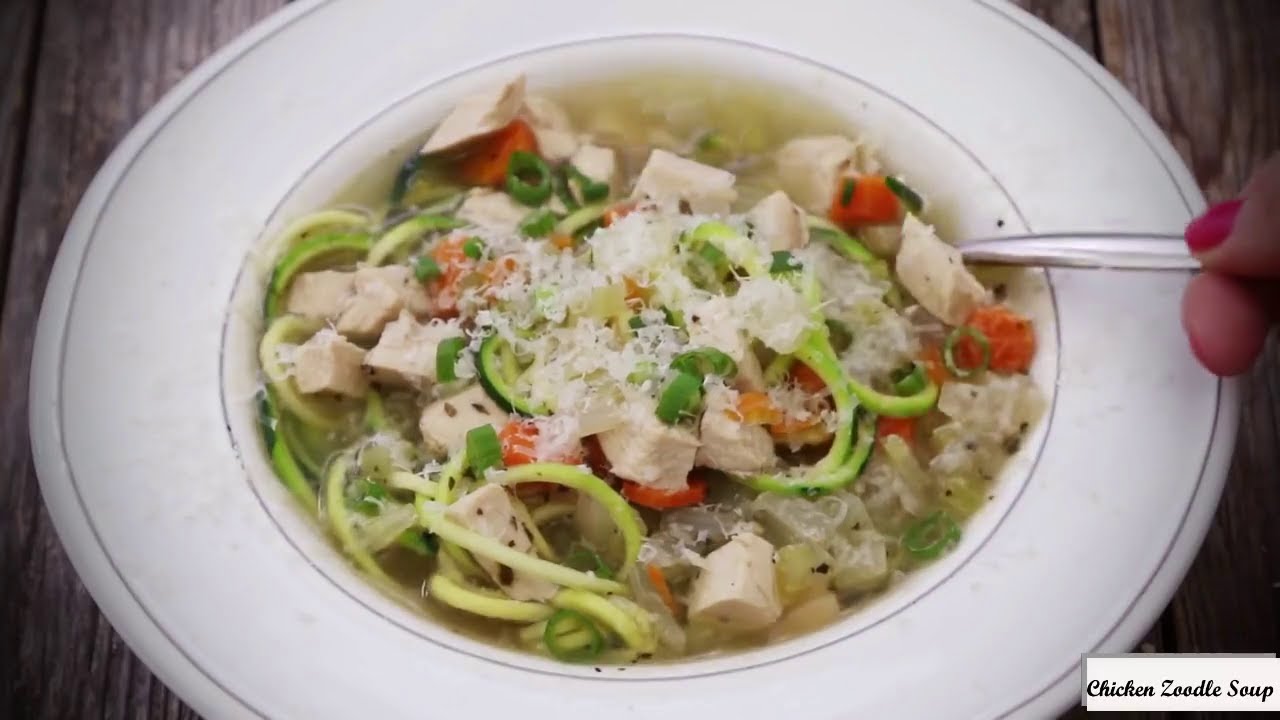 Whole30 Chicken Zoodle Soup (Gluten-Free) | fusion Facts