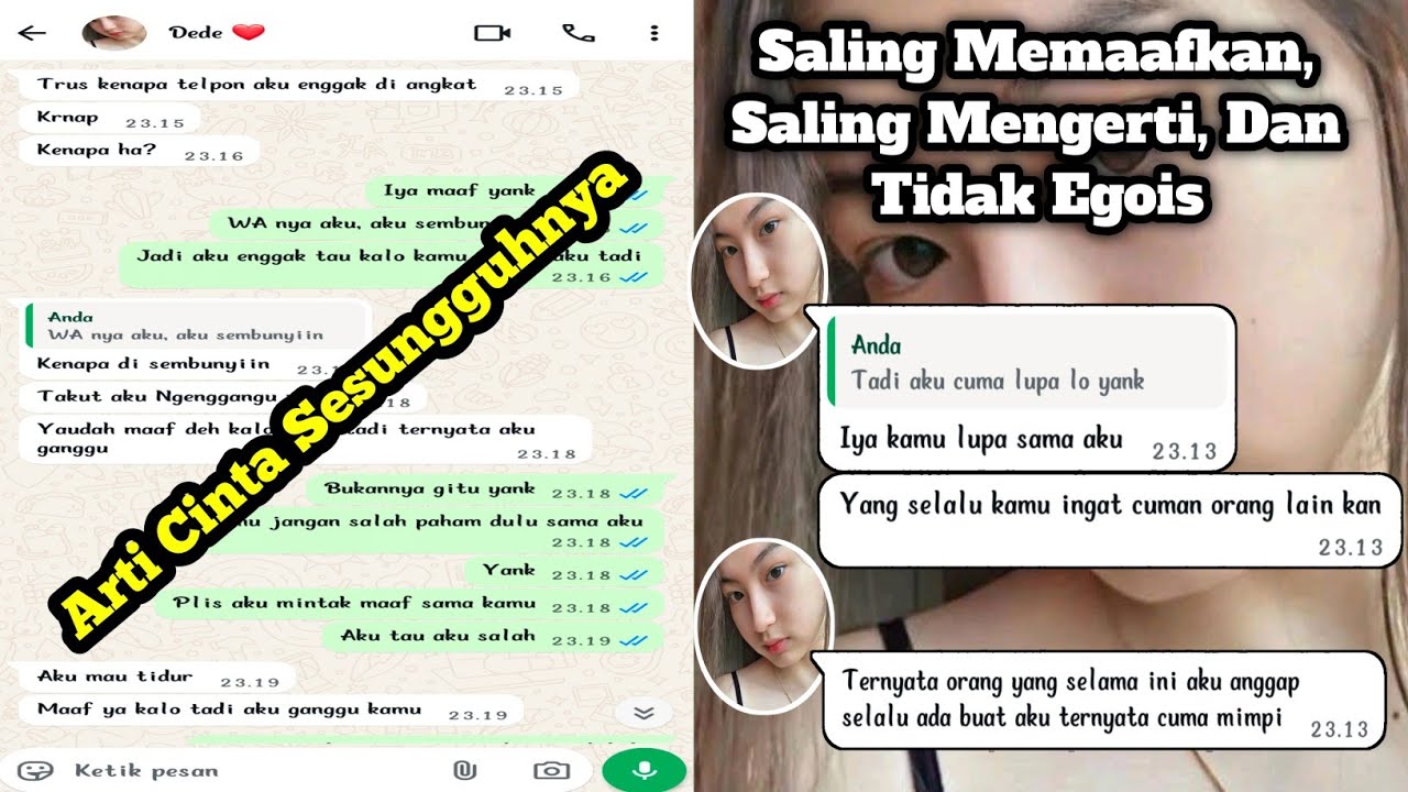 DIDALAM SUATU HUBUNGAN HARUS SALING MEMAAFKAN SATU SAMA LAIN