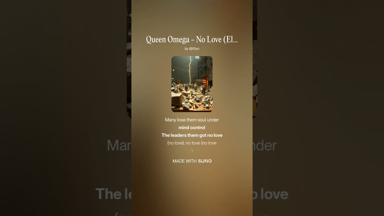 Queen Omega - No Love (Electro, Funk, Soul, Jazz)
