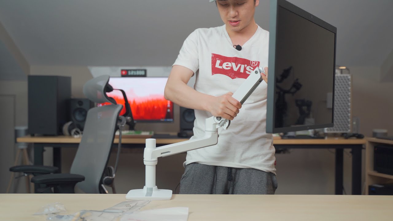 【BIGDONGDONG】218 显示器的绝佳拍档 Ergotron  LX 45-241 爱格升摇臂支架 LX 45-241