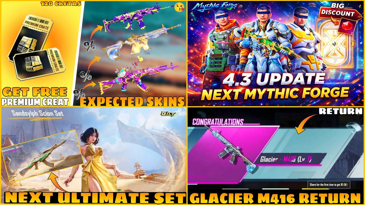 FINALLY! NEW PREMIUM CREAT LEAKS CONFIRM ✅ | NEXT RETURN ULTIMATE SET | GLACIER M416 RETURN 🤔