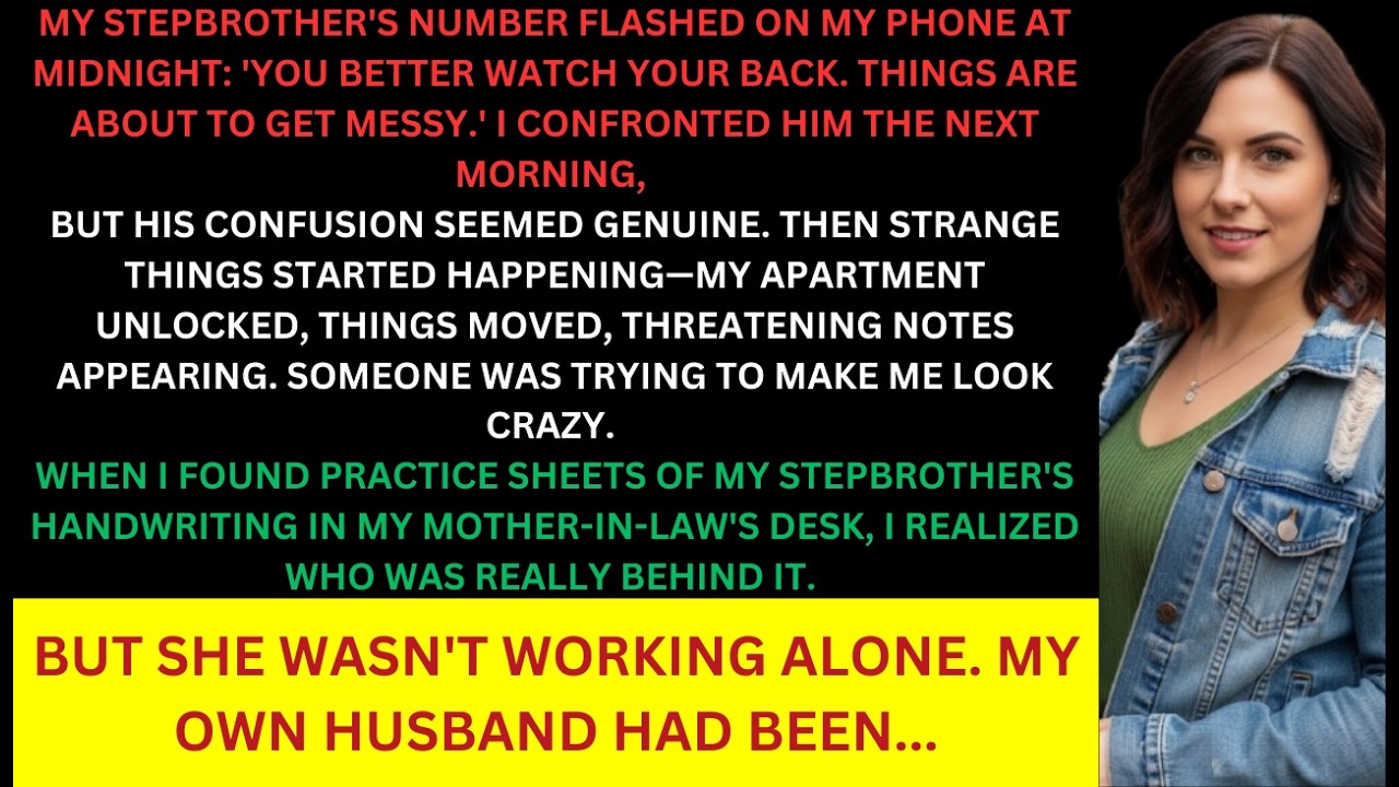 My Stepbrother Sent Me a Threatening Message—Then I Saw Who Was Really Behind It…