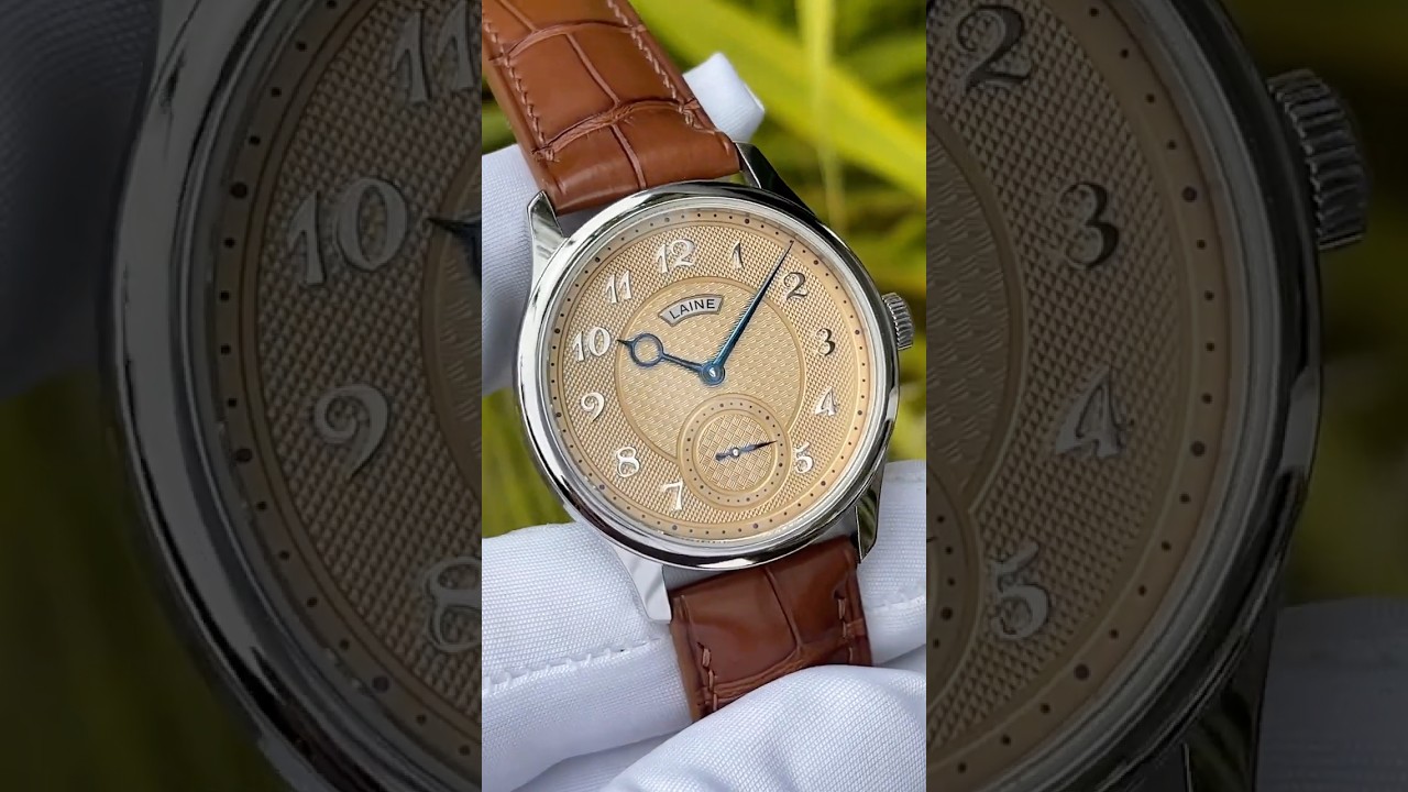 Laine V38 Salmon Dial w/ Triple Guilloché (Pre-Owned) | Horology By The Sea