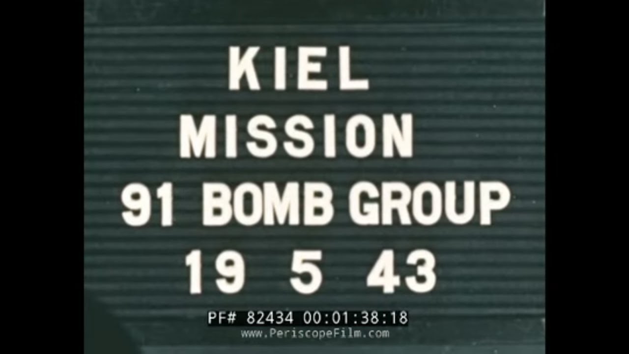 WWII EIGHTH AIR FORCE  91ST BOMB GROUP  RAW COMBAT FOOTAGE FOR 