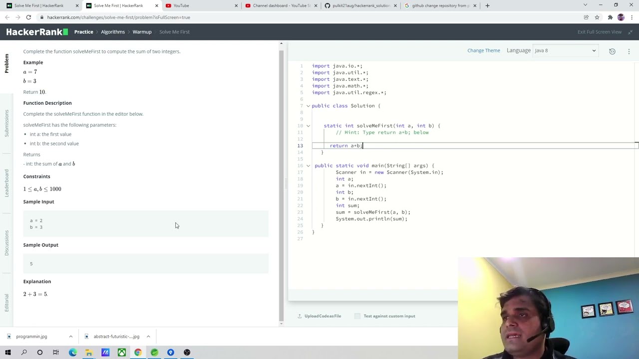 HackerRank - Solve Me First