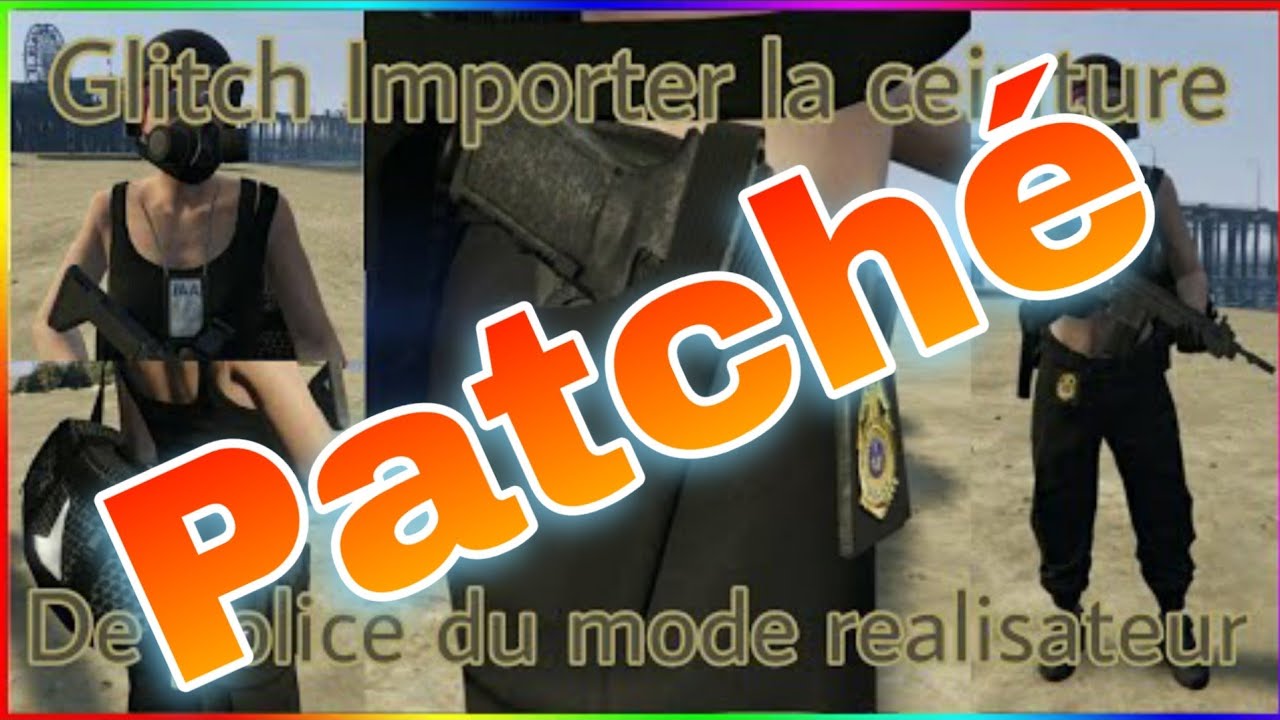 (Gta5) (⚠️PATCHÉ⚠️) mode réalisateur importer la ceinture de police