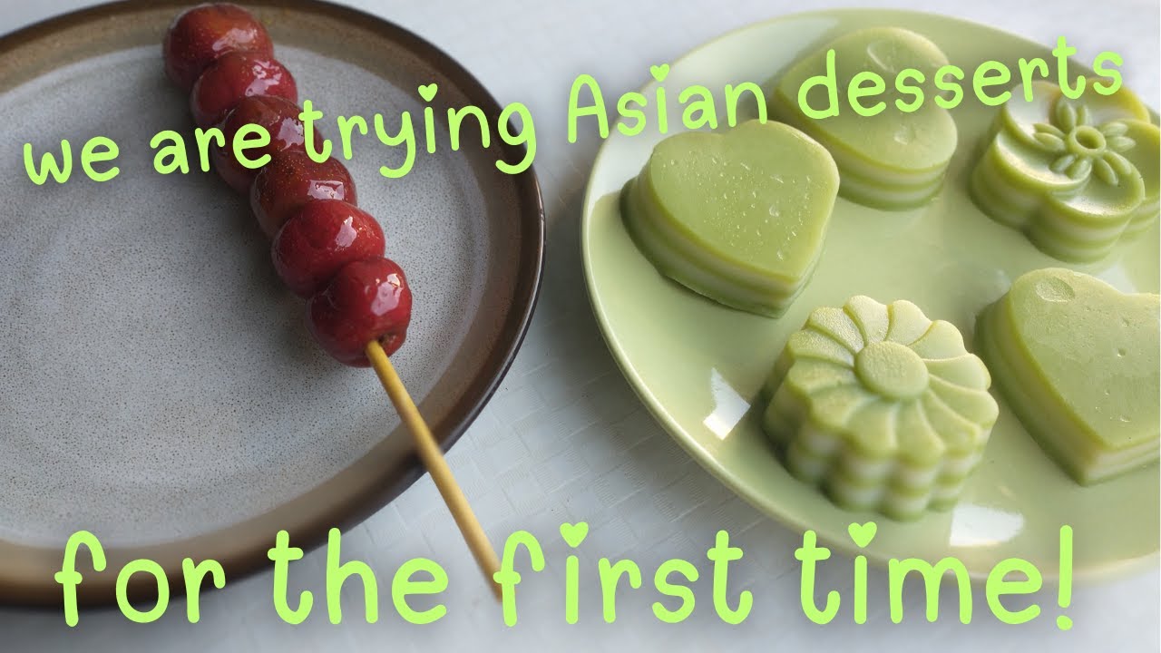 We are tasting Candied Haws and Banh Da Lon!