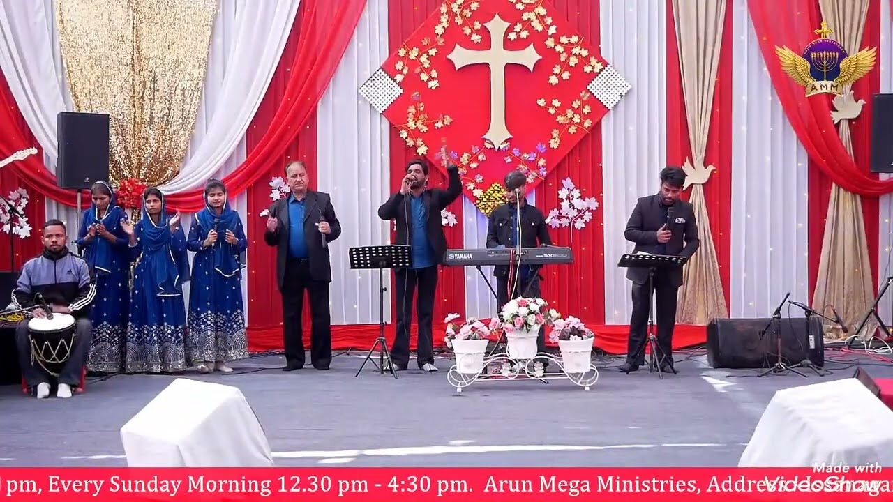Yahowa sade nal nal hai//@Arun mega Manisitry church Jalandhar worship song by ( AMM Manisitry) 
