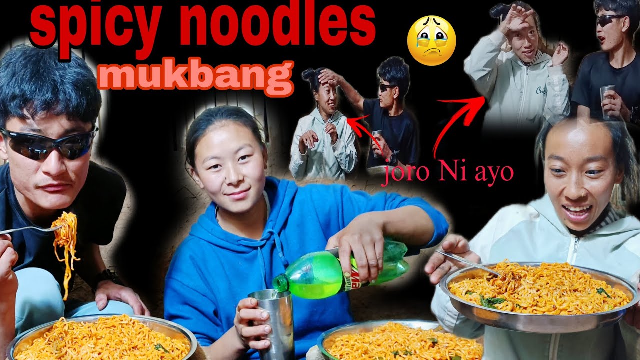 Current noodles mukbang sangei comedy time #mukbang #villagelife @Pagal7gmr 