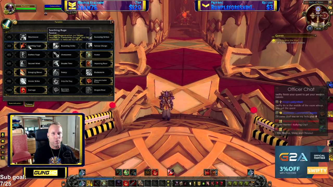 Swifty Fury Warrior Legion Artifact Weapon pvp