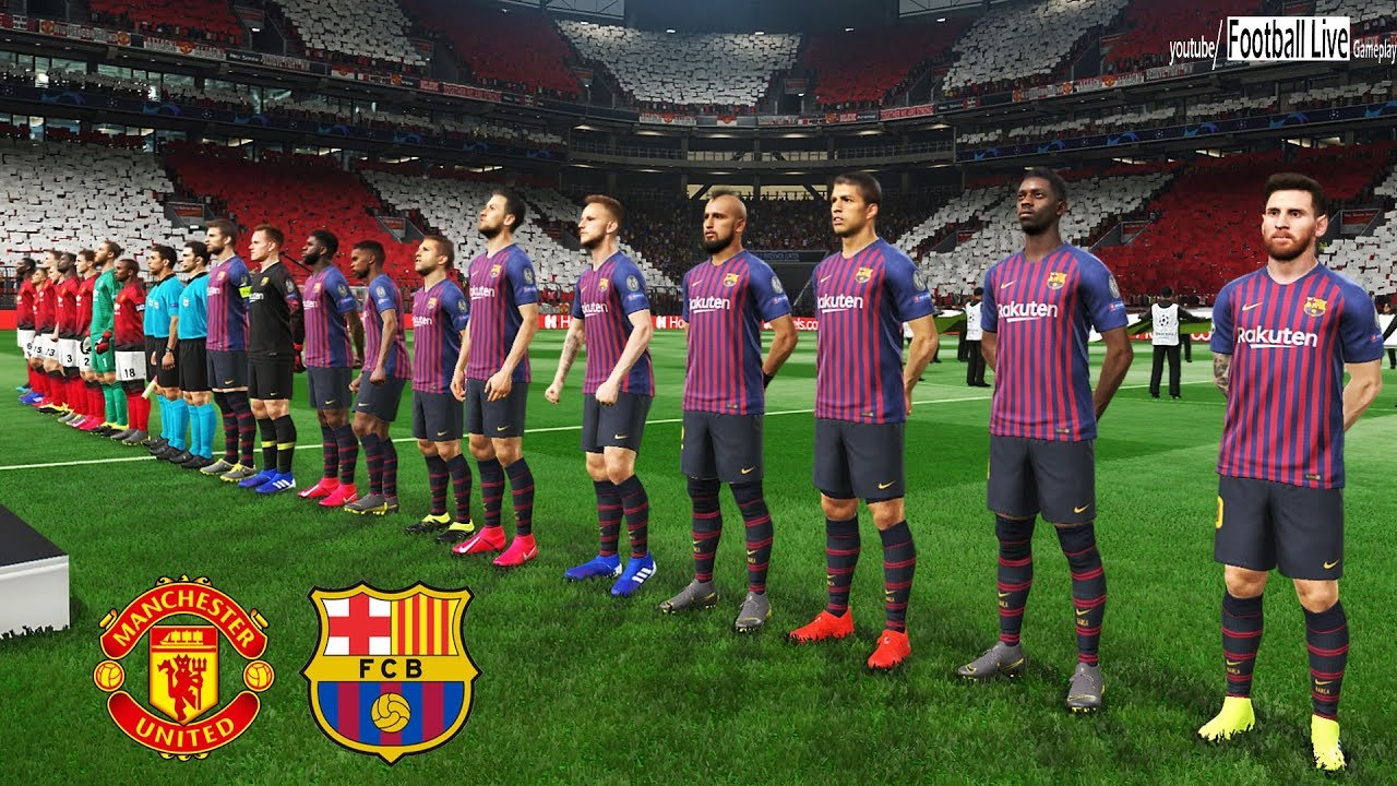 PES 2019 | MANCHESTER UNITED vs BARCELONA | UEFA Champions League (UCL) | Gameplay PC