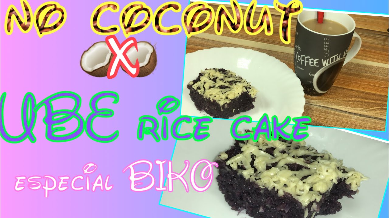 How to make Ube rice cake (BIKO) No coconut Ube biko