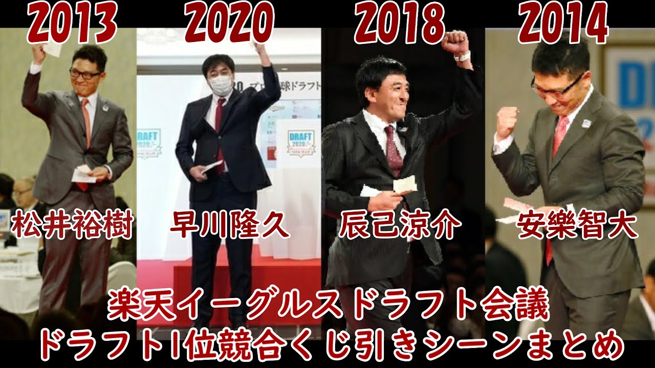 【2005～2020】楽天イーグルス歴代ドラフト1位くじ引きシーンまとめ