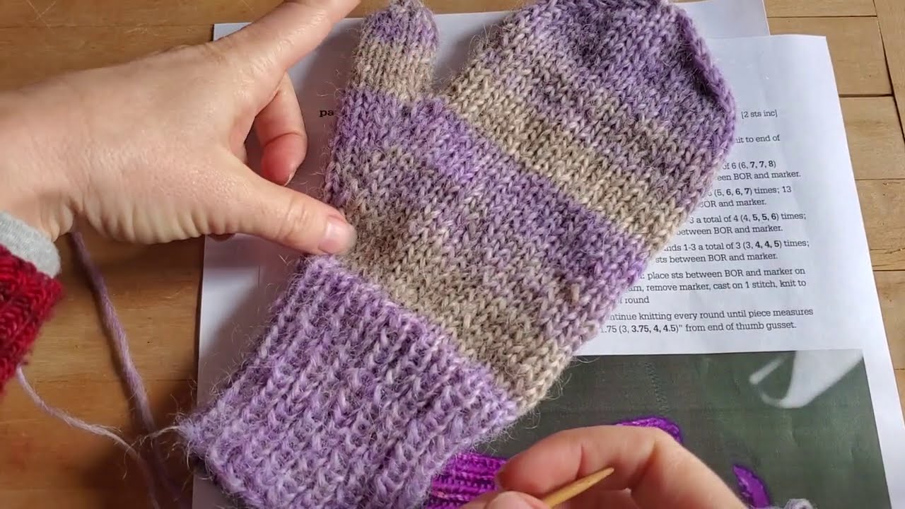 Tutoriel Tricot - Mitaines - Préparation, montage et côtes