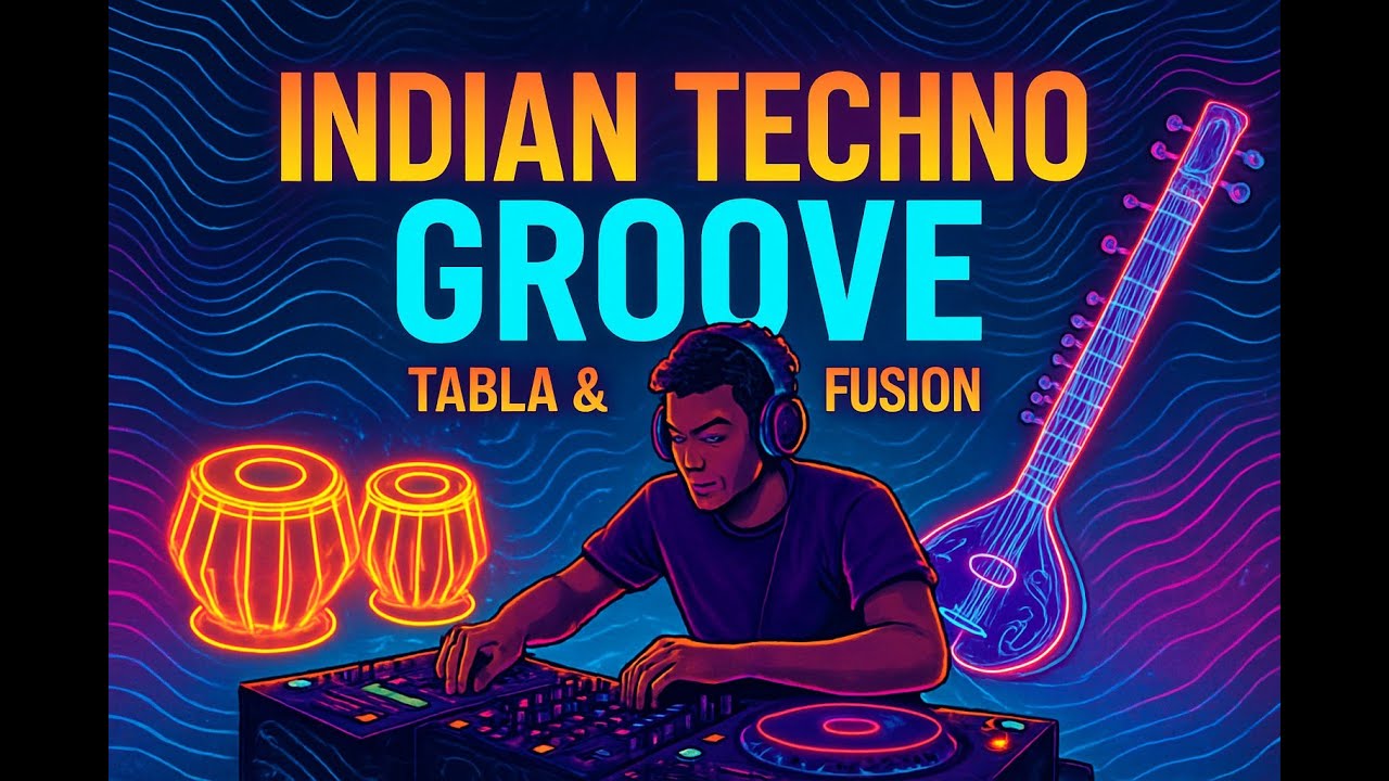 Hypnotic Indian Techno | Tabla & Sitar Groove (DJ Mix) | Ethereal Rhythms & Glitchy Vibes