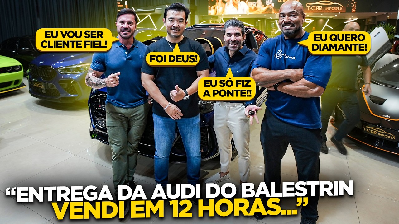 CARIANI E BALESTRIN VIERAM ENTREGAR A AUDI RSQ8 QUE EU VENDI EM 12 HORAS...