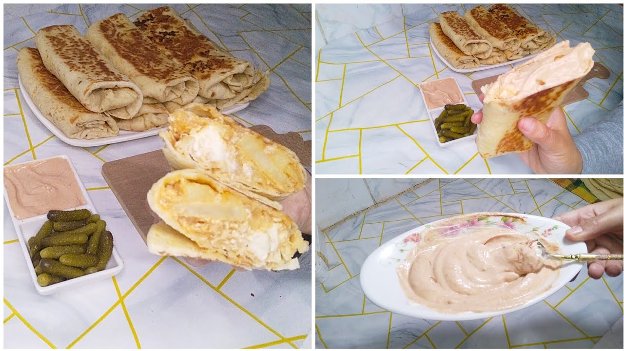 شاورما على طريقتي الخاصة من الخبز للحشو تنسيك كامل شورمات لي ضقتيهم ـ بطريقة خيالية و البنة بنة