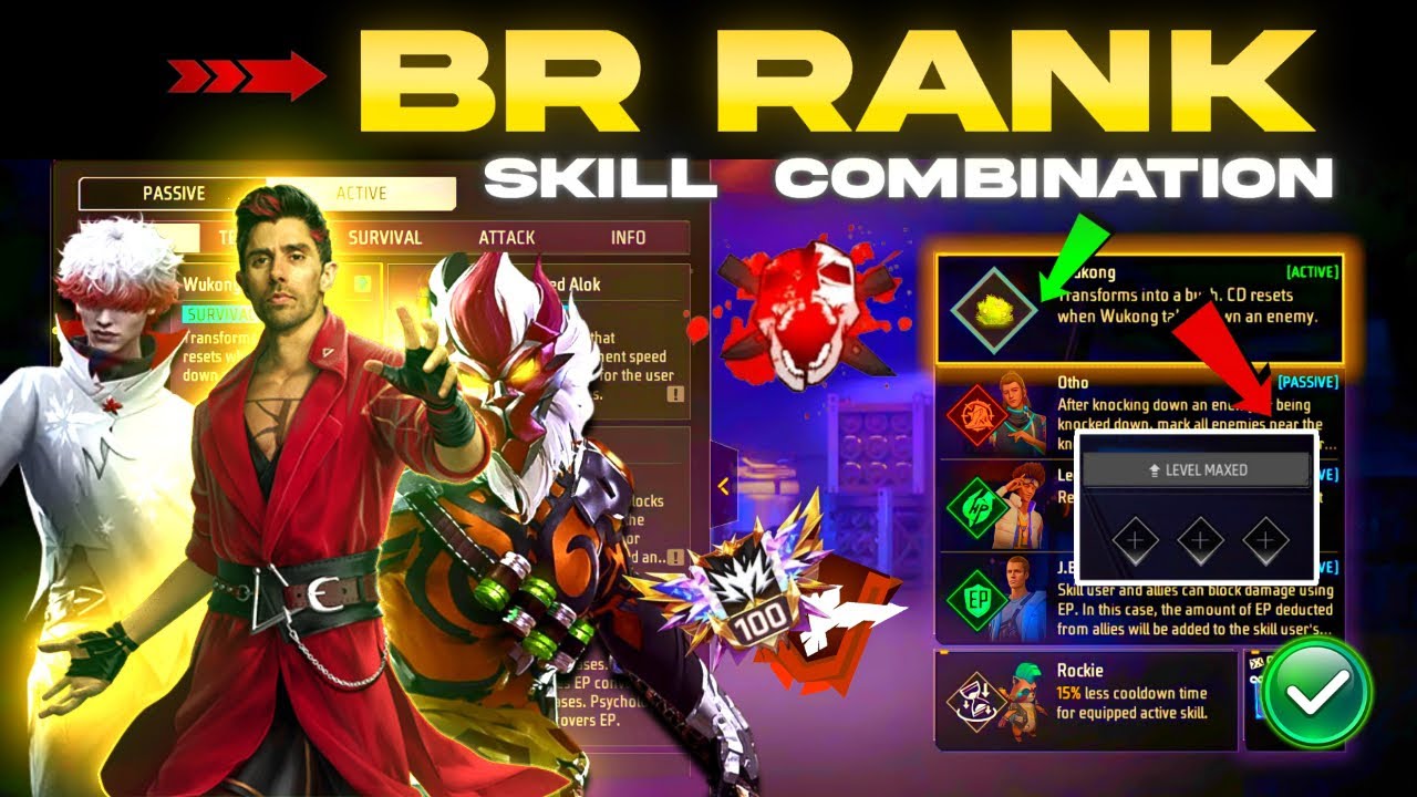 BR rank NEW character combination 2026 | Best Character character combination in Free Fire