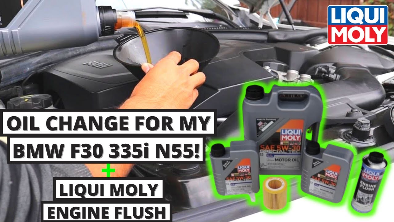 Замена моторного масла своими руками + промывка двигателя Liqui Moly для моего F30 BMW 335i N55