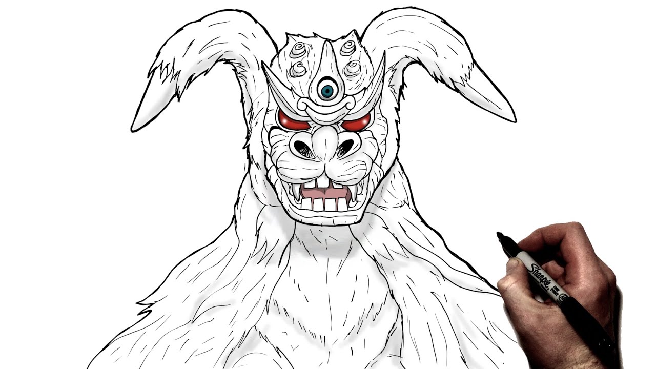 How  To Draw King Caesar | Step By Step | Monsterverse