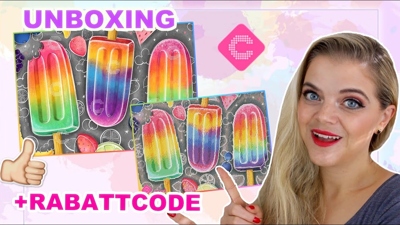 Diamond Painting Carat.art UNBOXING 🌈 EAT THE RAINBOW ARTIST COLLECTION +RABATTCODE