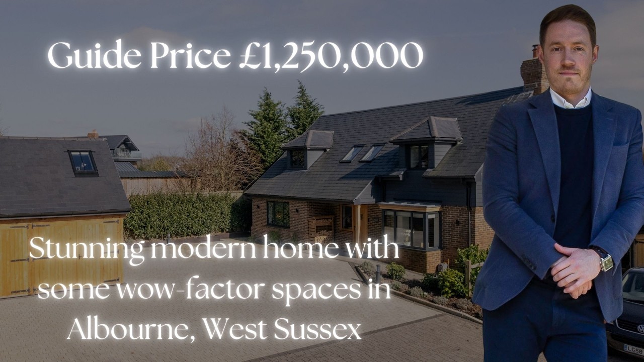 Stunning modern Sussex home in gated complex with glorious rural views and stunning open plan space