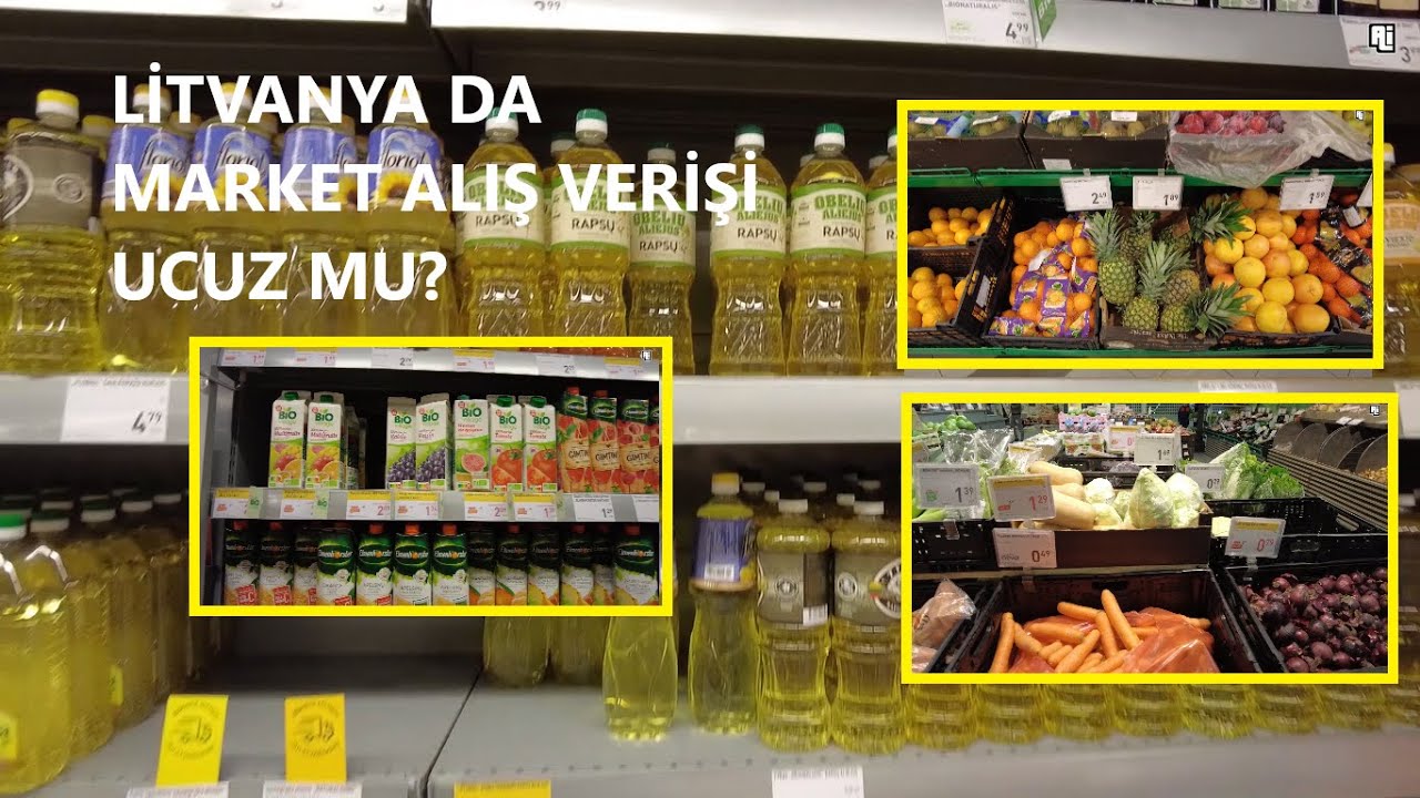 Litvanya'da Market Fiyatları - 1 Euro altında neler var???