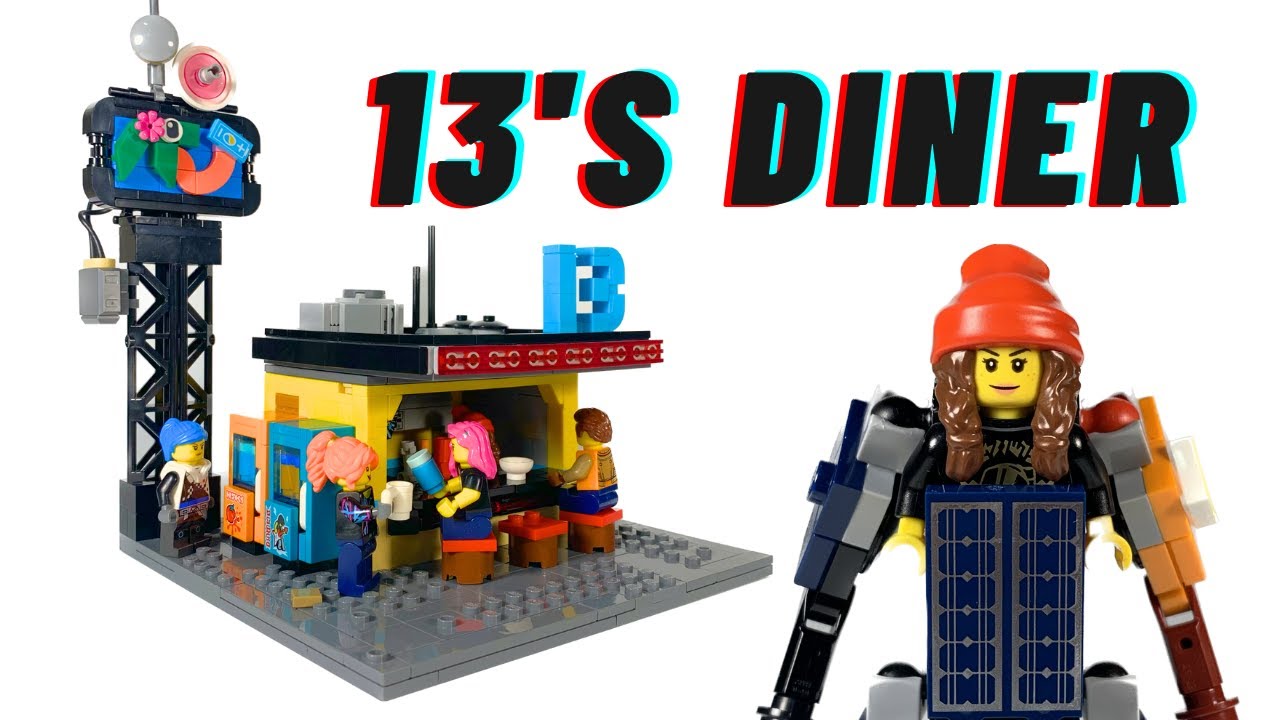 Lego Cyberpunk Moc - 13's Diner #lego #cyberpunk