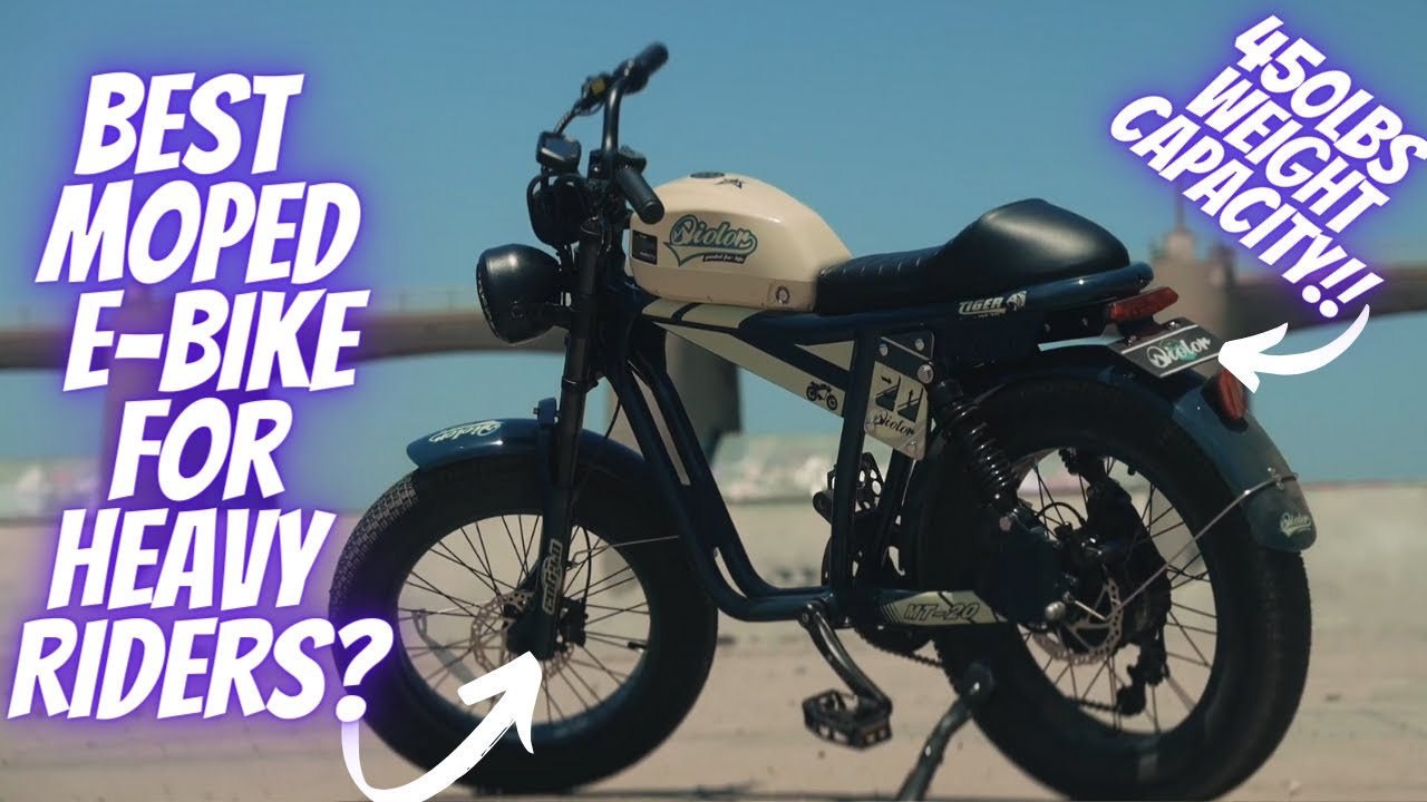 5 Best MOPED Style Electric Bikes For Big Guys 2024!