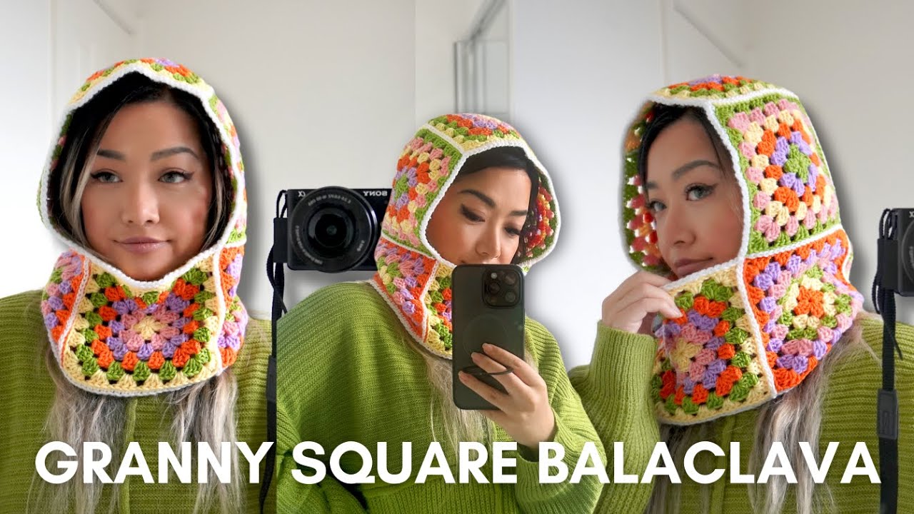 Easy Crochet Granny Square Balaclava Tutorial