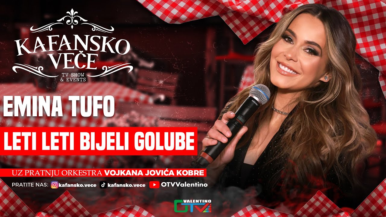 EMINA TUFO - LETI LETI BIJELI GOLUBE | UZIVO | (ORK. VOJKANA JOVICA KOBRE) | 2025 | KAFANSKO VECE