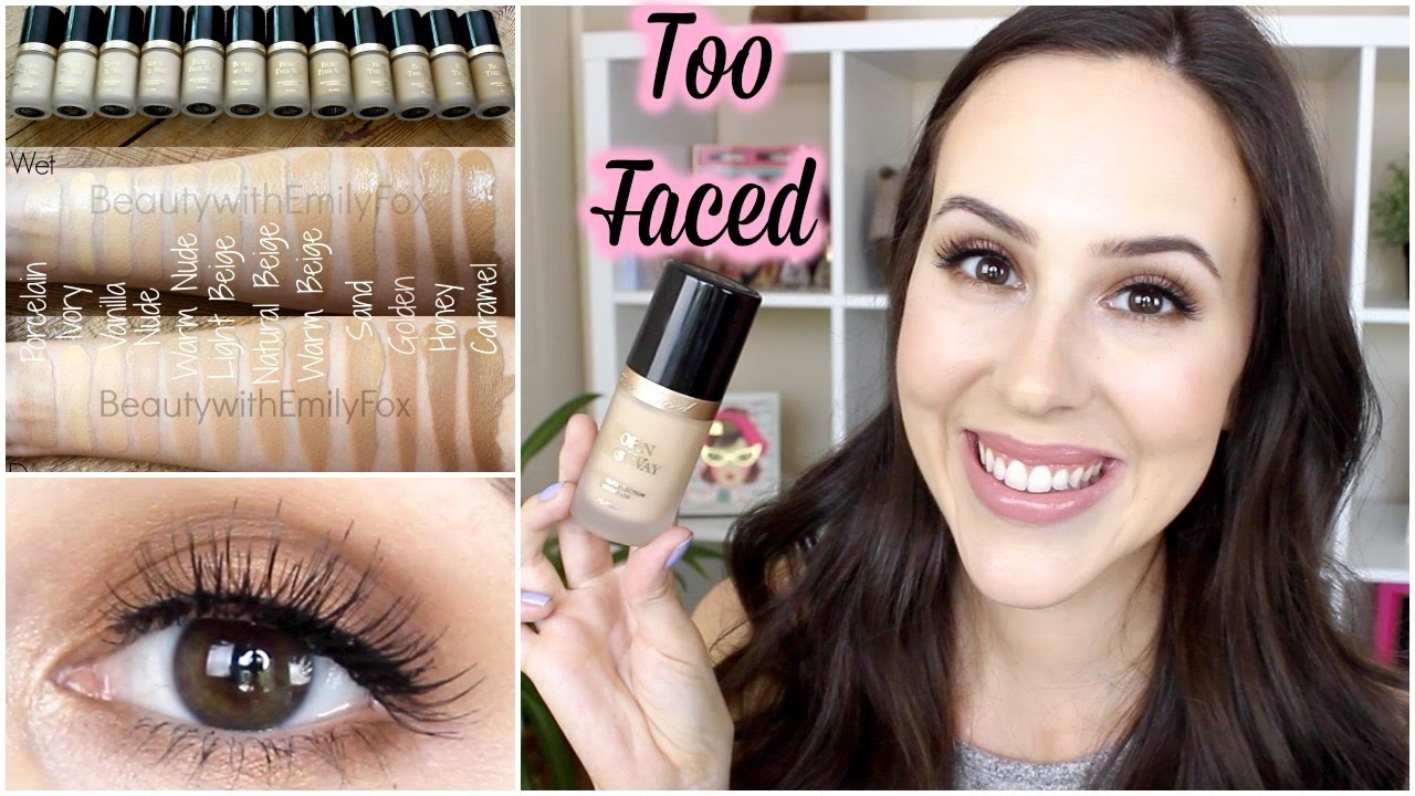 Too Faced Born This Way Foundation Review/GRWM Semi Sweet Palette