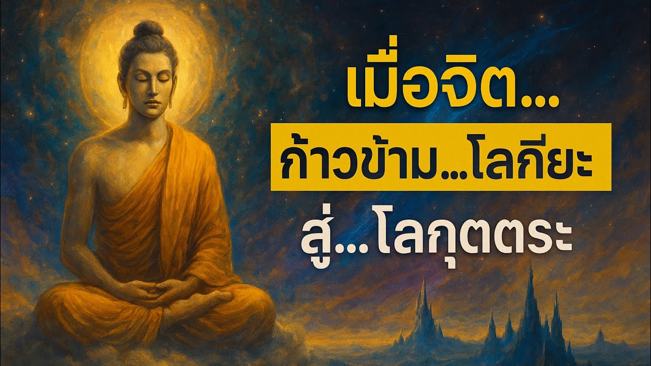 “เมื่อจิต…ก้าวข้ามโลกียะ สู่โลกุตตระ | เส้นทางพ้นทุกข์ในพุทธศาสนา”